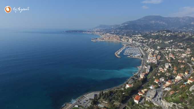 Villa with a view of Monaco and the French Riviera in Ventimiglia.