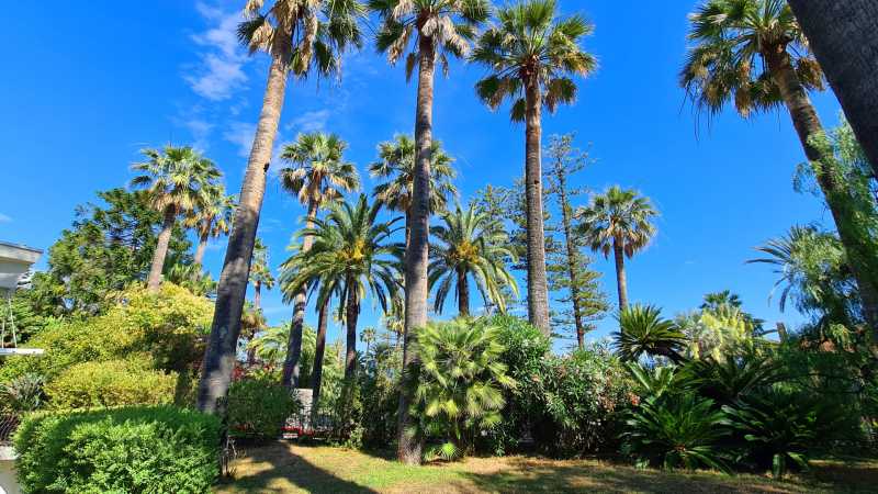 In the center of the city of Sanremo there is a villa.