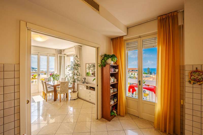 A five-room apartment is for sale in San Remo.