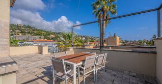 A penthouse is for sale in a new complex in Bordighera.