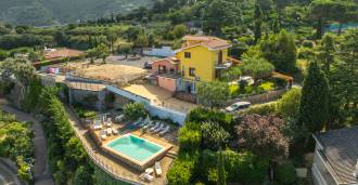 House in Bordighera with a panoramic view of Monaco