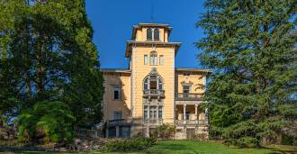 The villa is luxurious near Lake Constance in Switzerland.