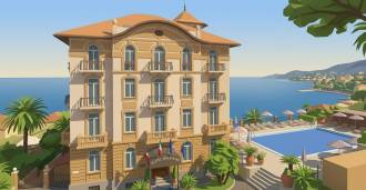 Prestigious hotel on the first line in Forte dei Marmi for sale