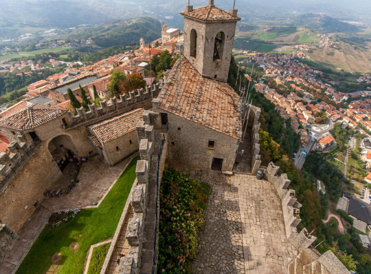 San Marino is a very small country on the map of Italy 2021