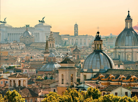 Ancient streets in Rome