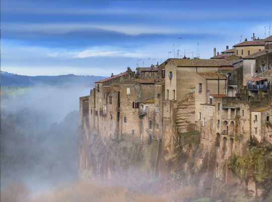Pitigliano city of natural rocks and caves